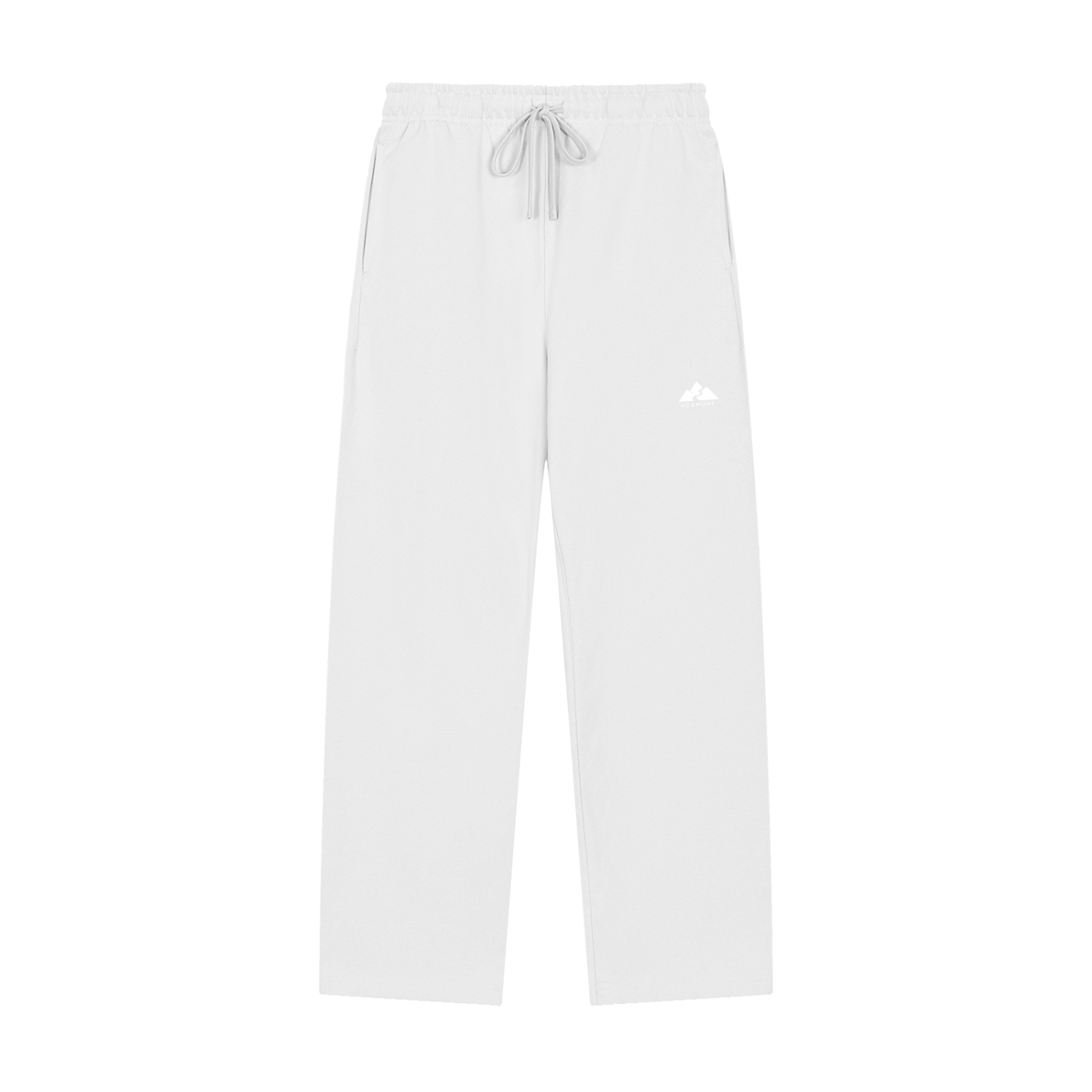 Solid Color Straight-Leg Sweatpants