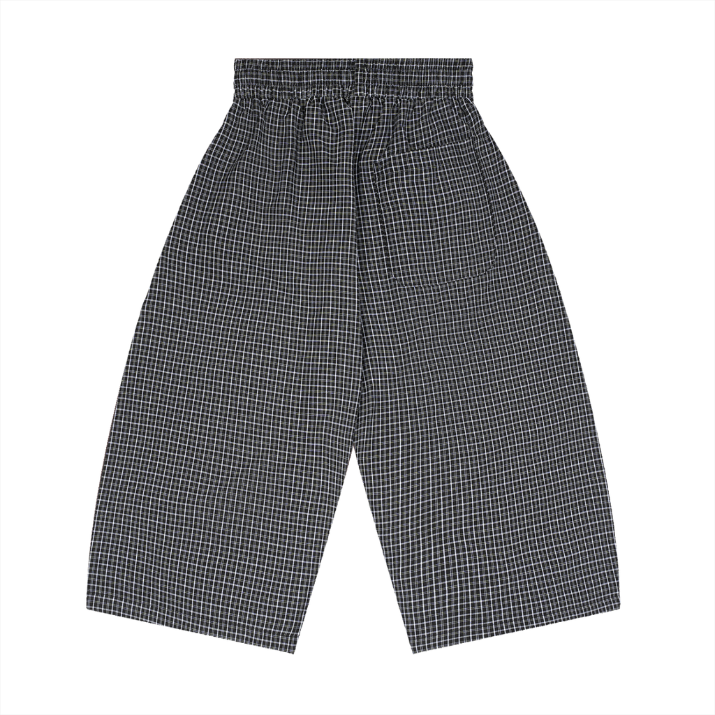 Unisex Plaid Loose Capri Shorts