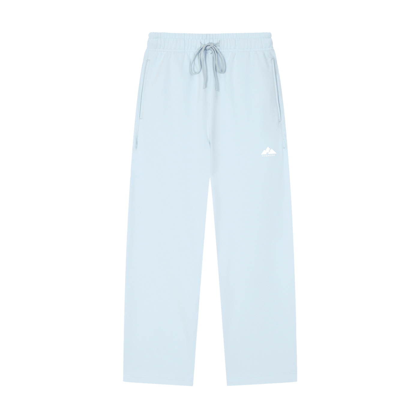 Solid Color Straight-Leg Sweatpants