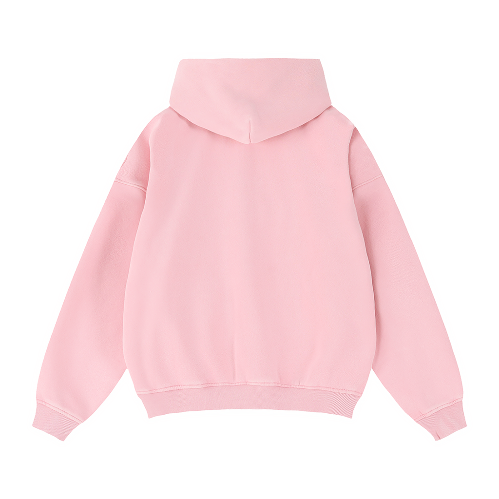 Zip-Through Boxy Fleece Hoodie