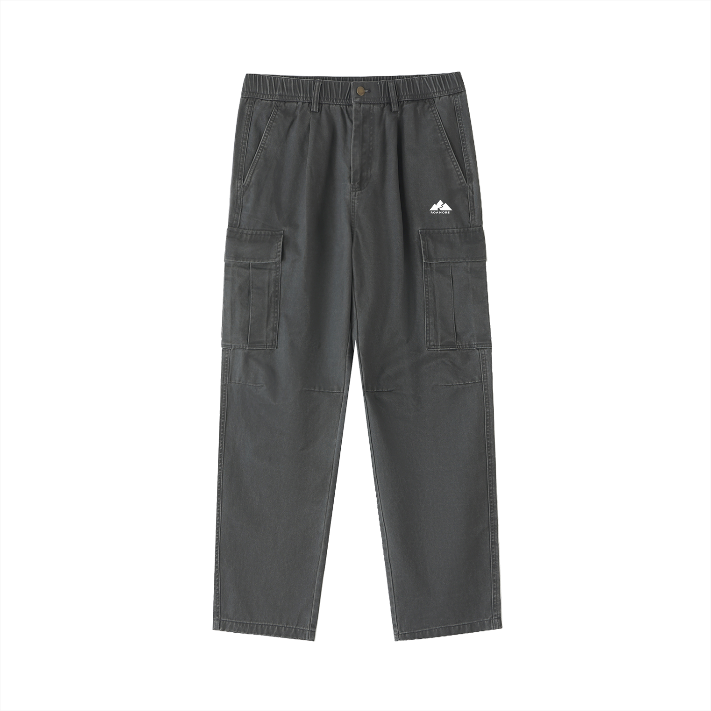 Cotton Elastic-Waist Cargo Pants