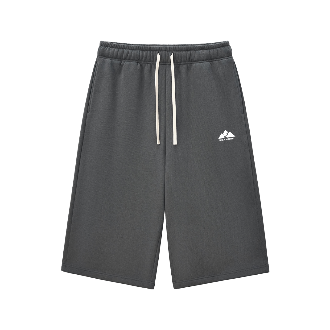 Relaxed Drawstring Three-quarter Sweatpants