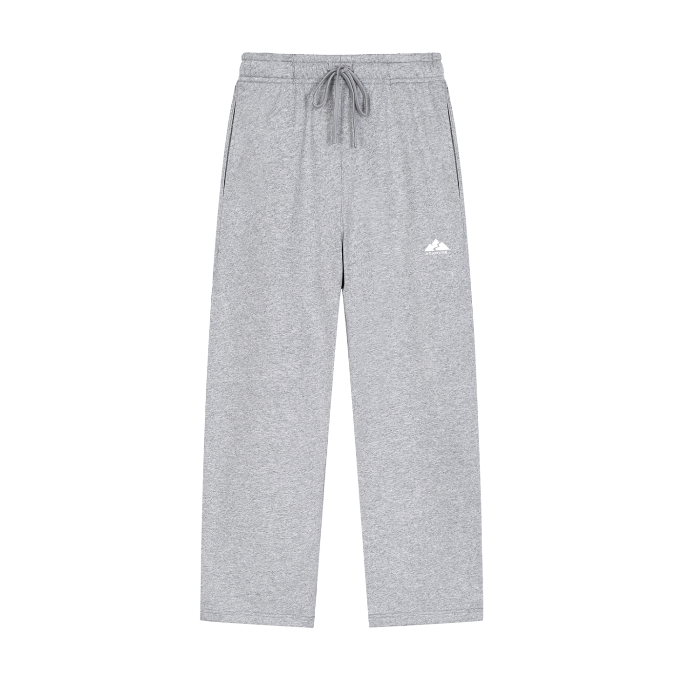 Solid Color Straight-Leg Sweatpants