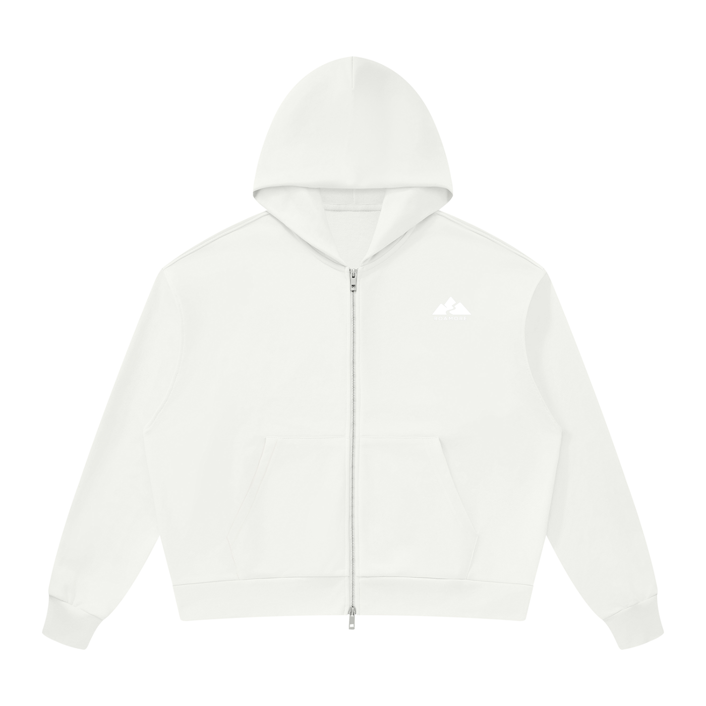 Unisex Drop Shoulder Full Zip Hoodie