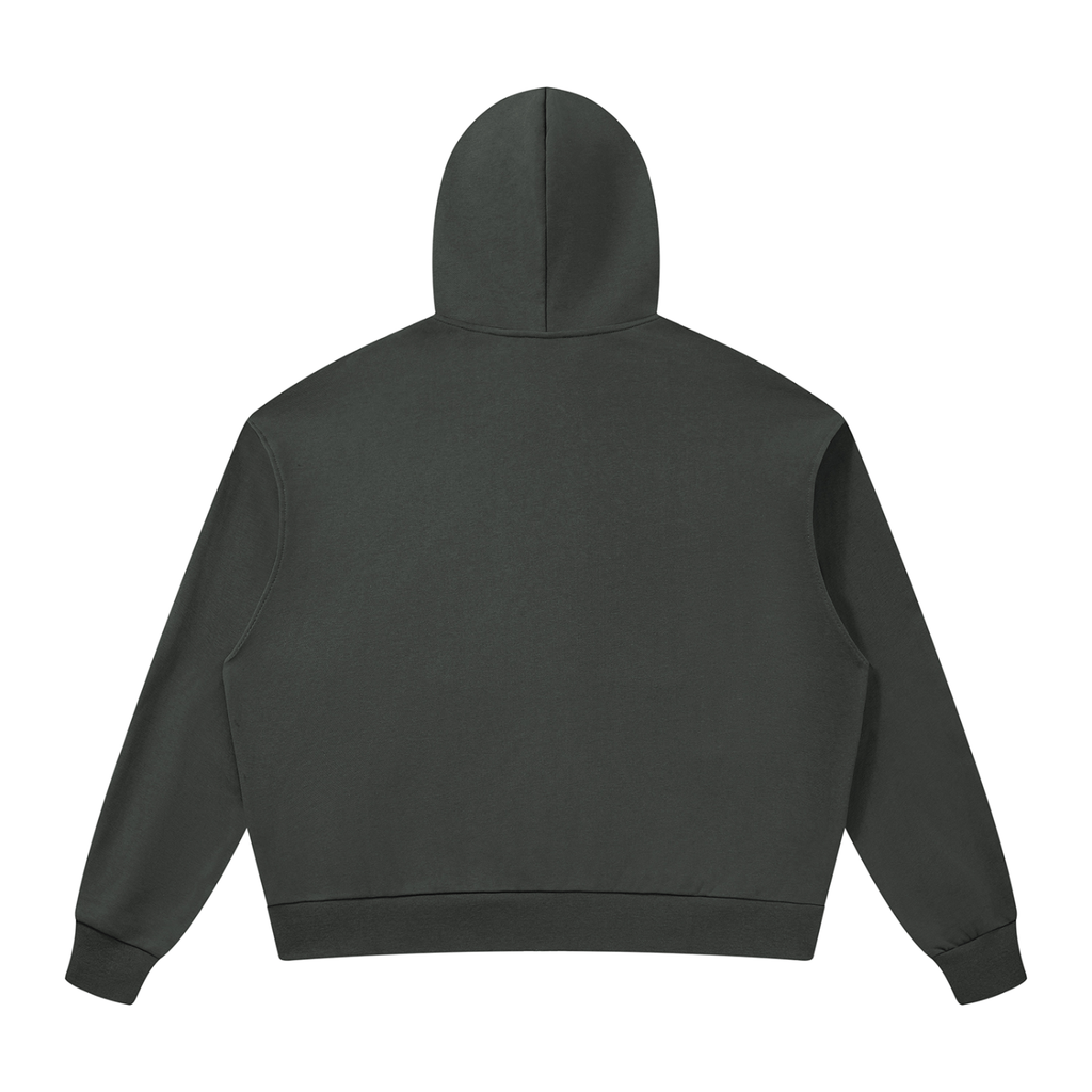Unisex Drop Shoulder Full Zip Hoodie