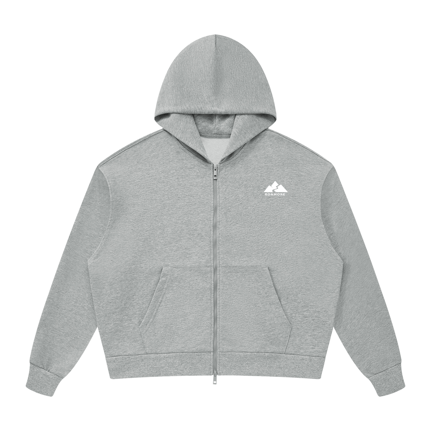Unisex Drop Shoulder Full Zip Hoodie