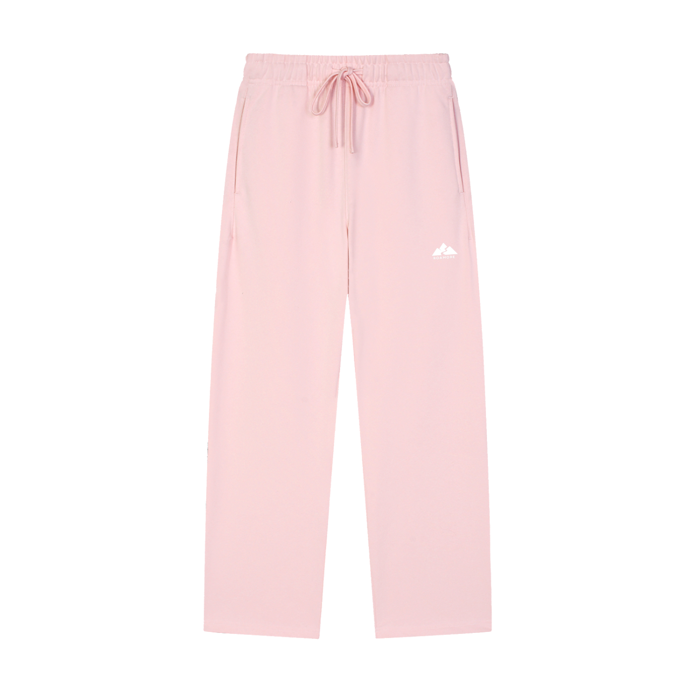 Solid Color Straight-Leg Sweatpants