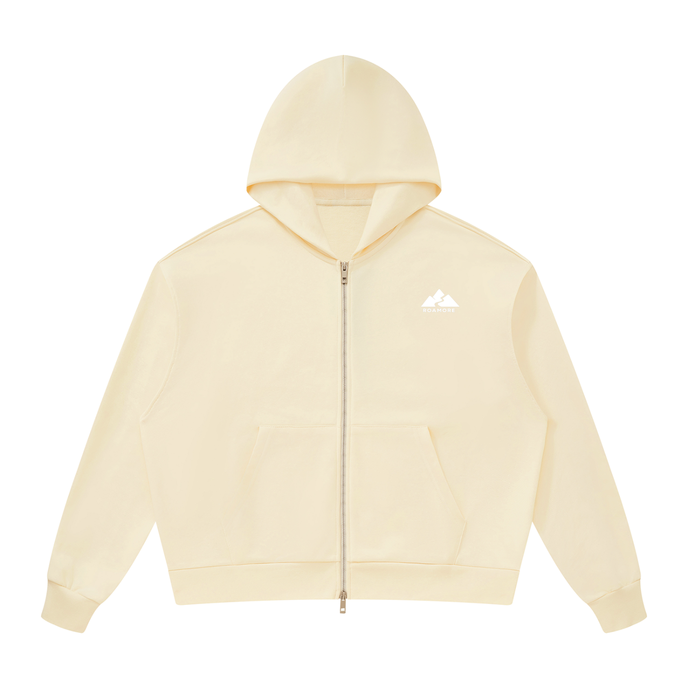 Unisex Drop Shoulder Full Zip Hoodie