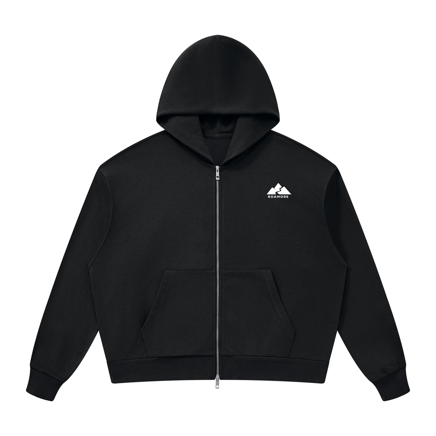 Unisex Drop Shoulder Full Zip Hoodie