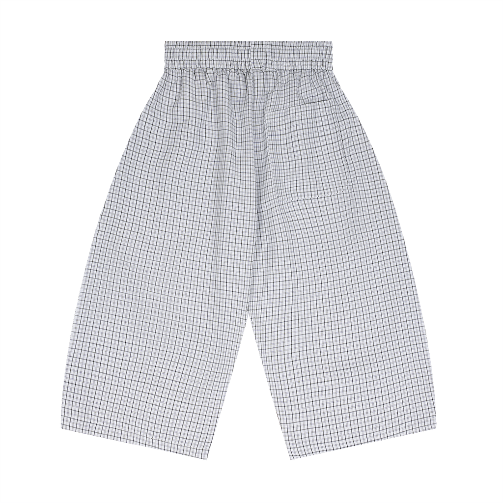 Unisex Plaid Loose Capri Shorts