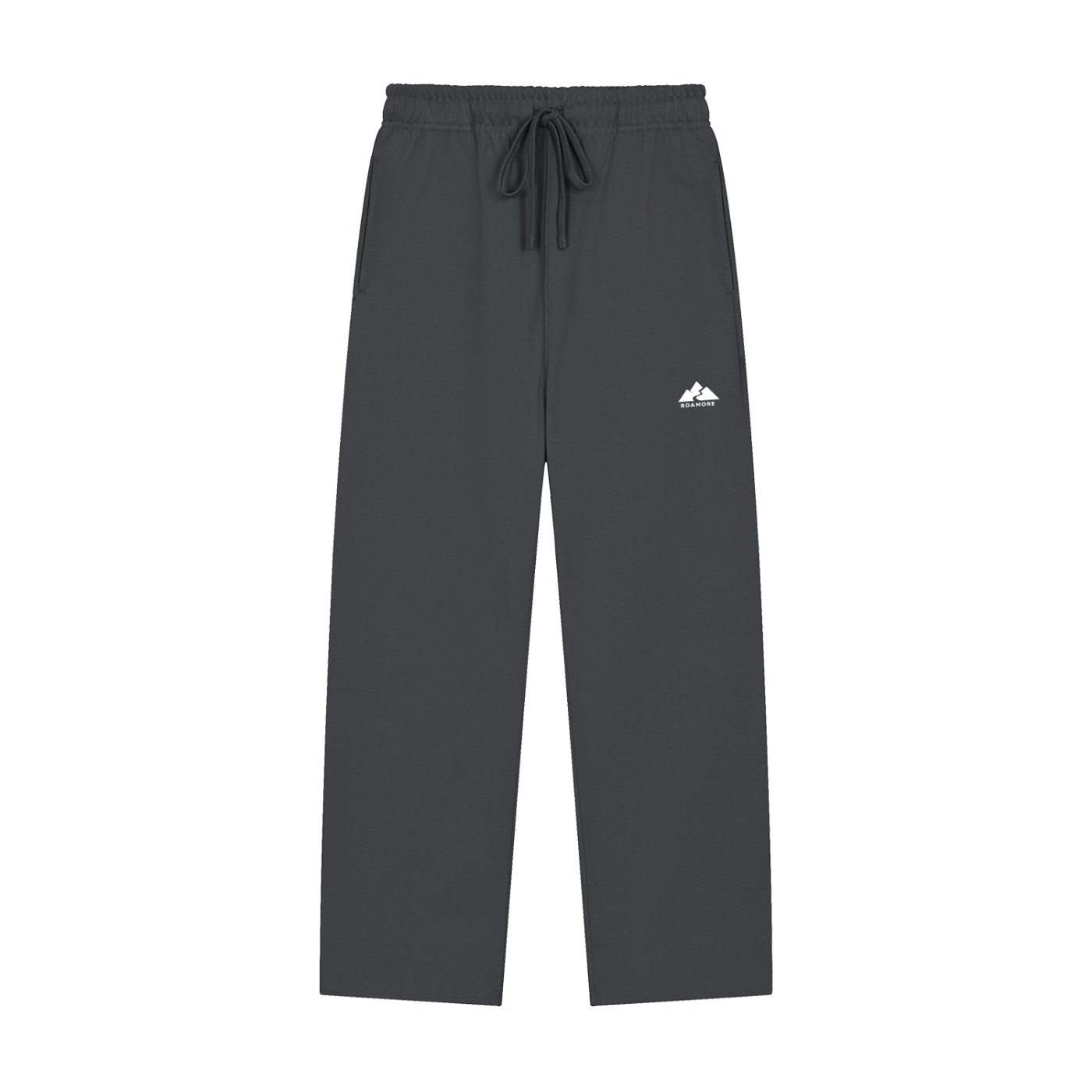 Solid Color Straight-Leg Sweatpants