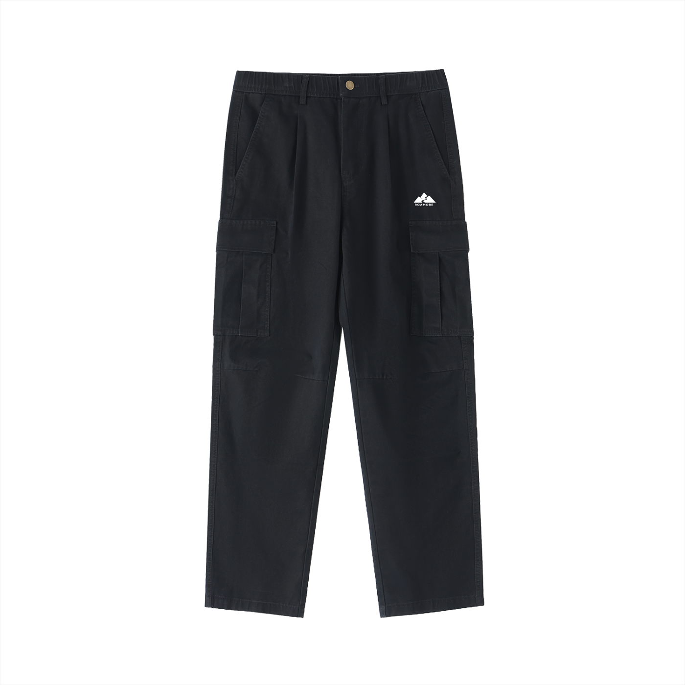 Cotton Elastic-Waist Cargo Pants