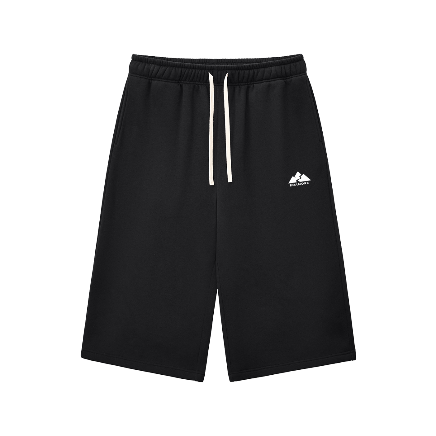 Relaxed Drawstring Three-quarter Sweatpants