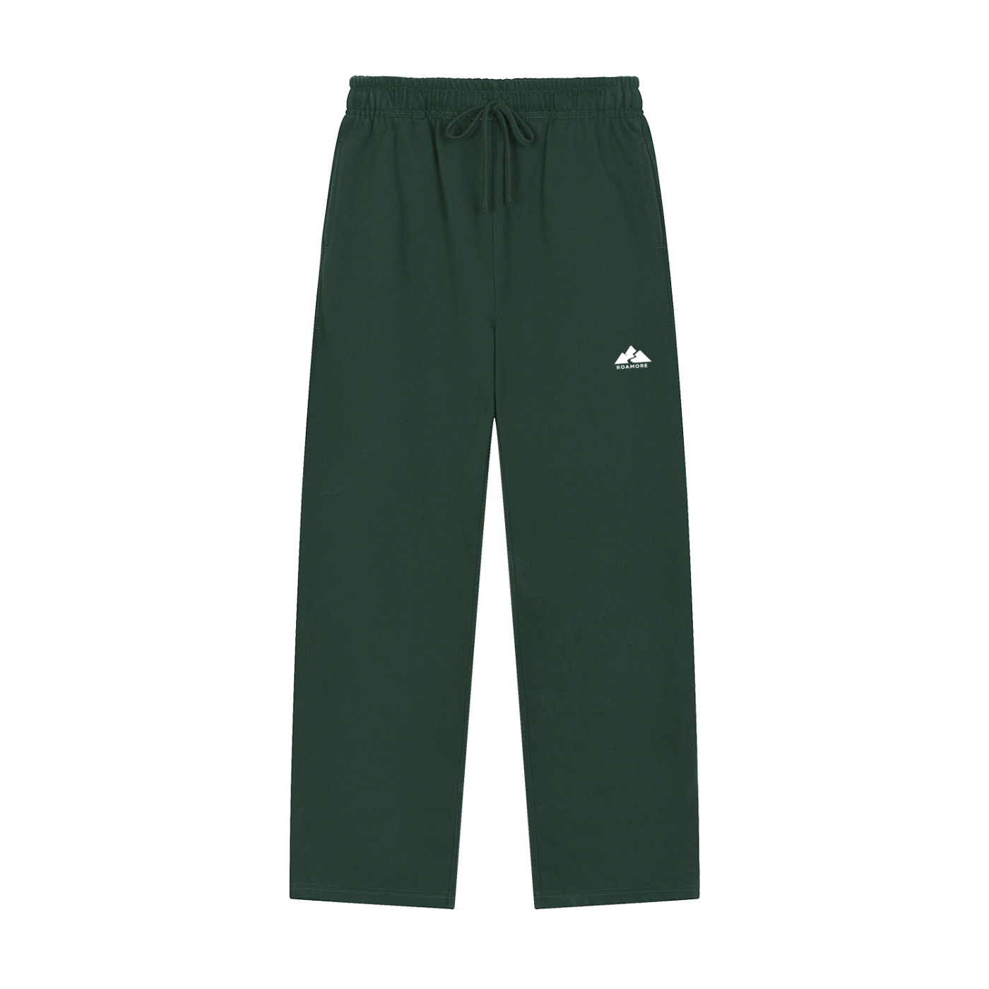 Solid Color Straight-Leg Sweatpants