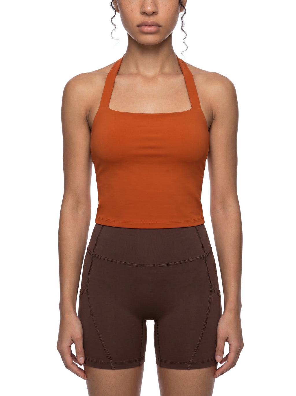 Women's Halter Crop Sports Bra