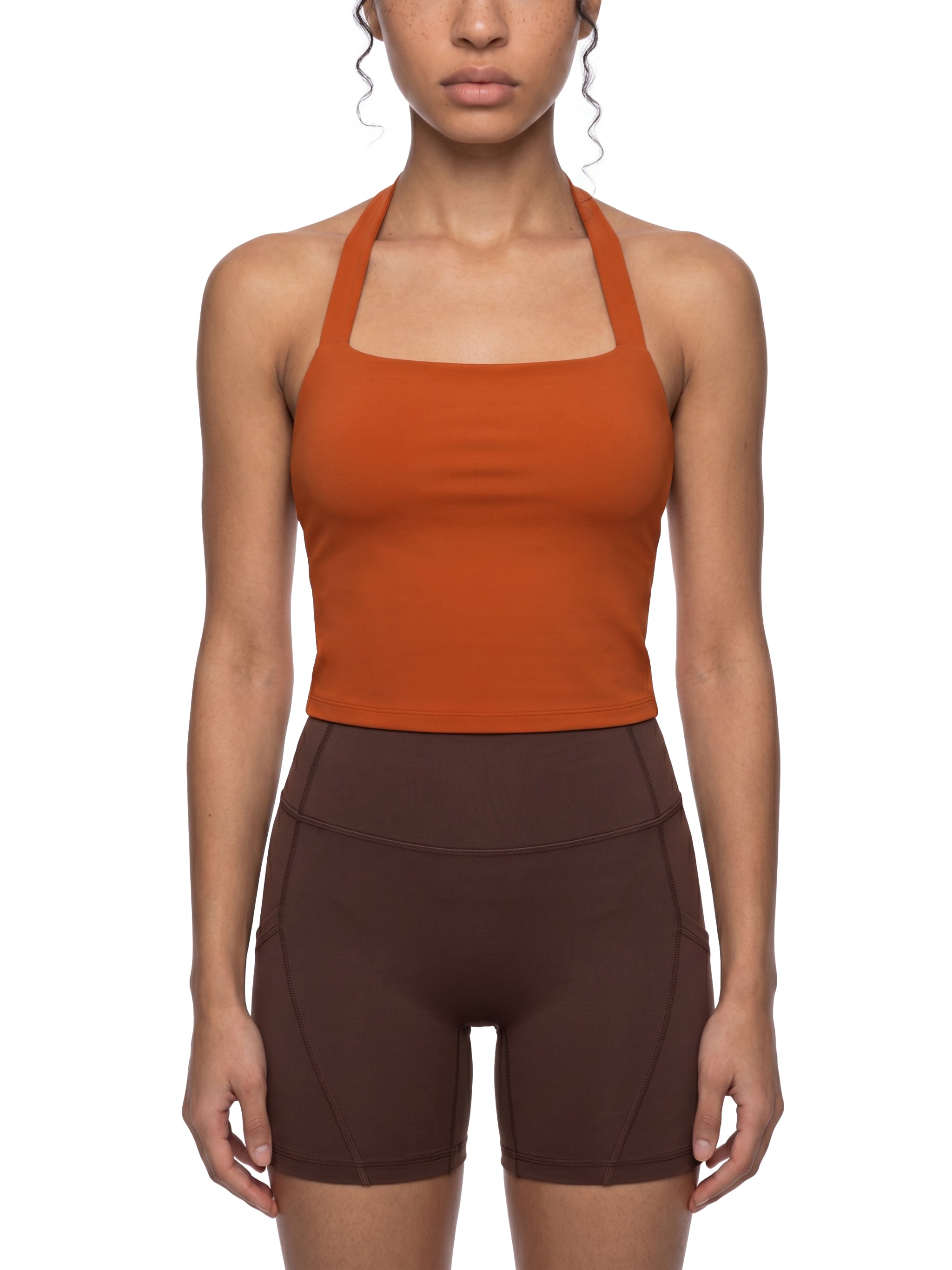 Women's Halter Crop Sports Bra