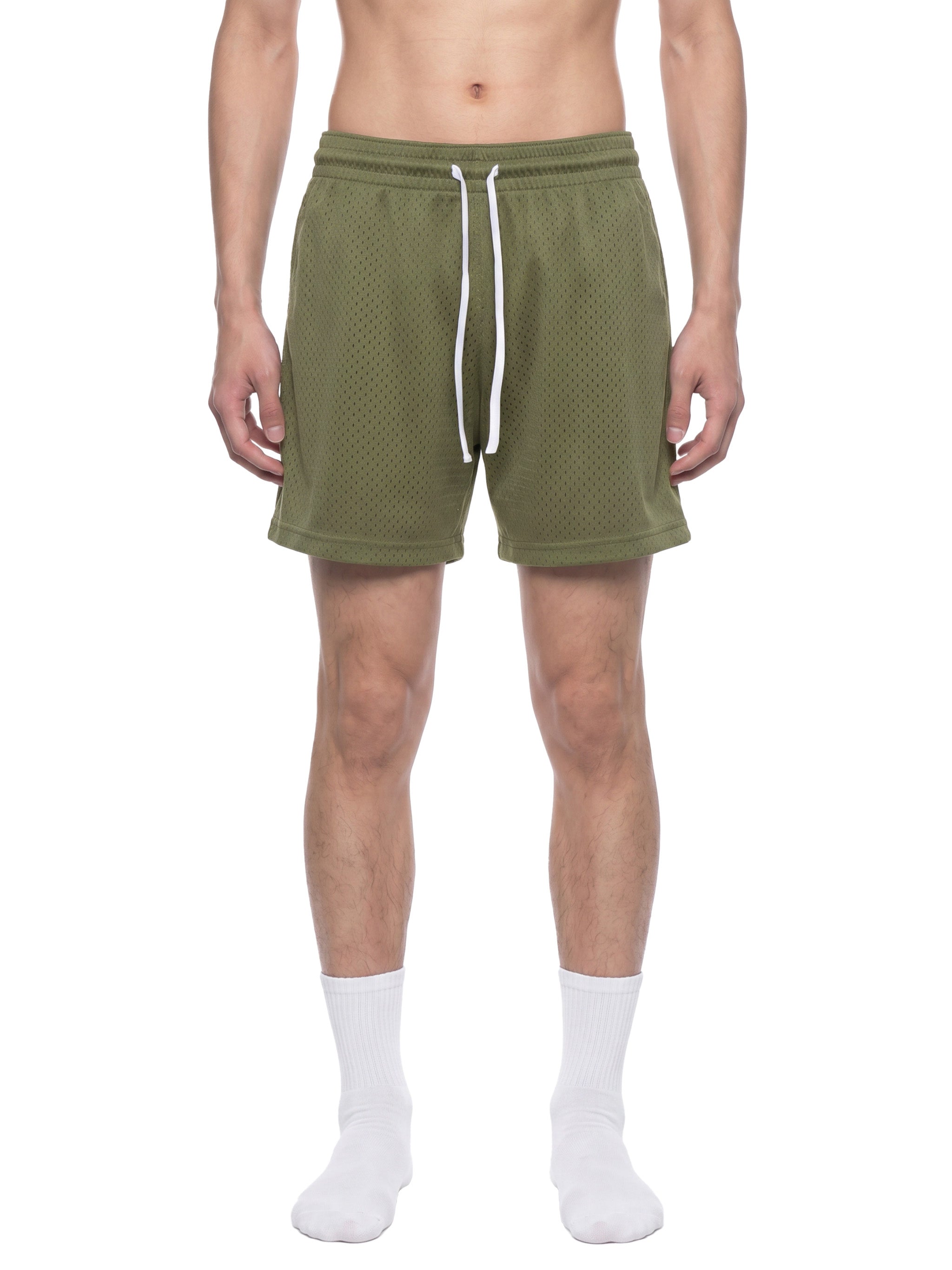 Mesh Drawstring Shorts